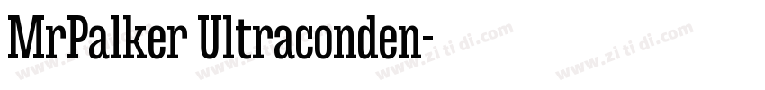 MrPalker Ultraconden字体转换